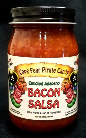 Cape Fear Pirate Candy - Candied Jalepeno Bacon Salsa