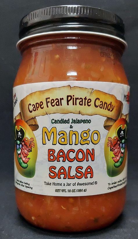 Cape Fear Pirate Candy - Candied Jalepeno & Mango Bacon Salsa